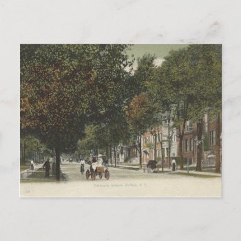 Vintage Delaware Ave. Buffalo  New York Postcard by thedustyattic at Zazzle