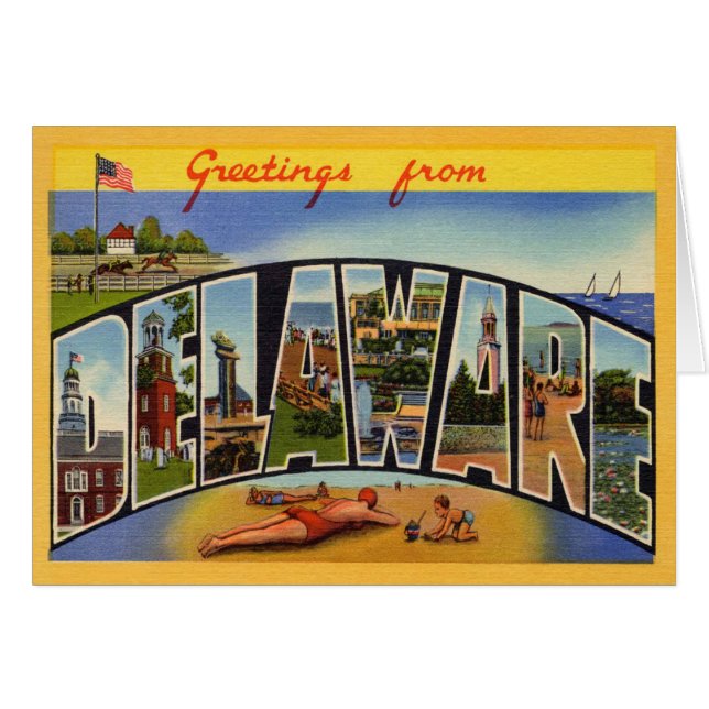 Vintage Delaware Cards (Front Horizontal)