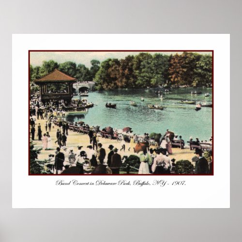 Vintage Delaware Park Poster