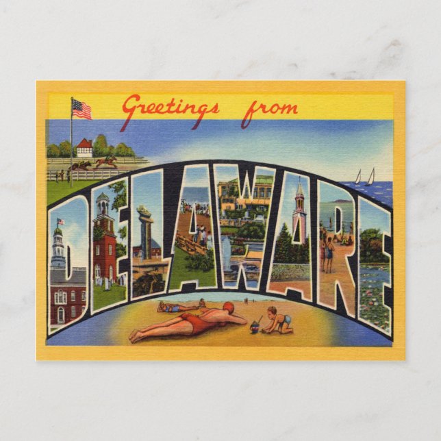Vintage Delaware Postcard (Front)
