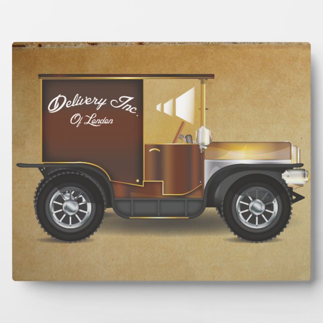 Vintage Delivery Van Plaque (Front)