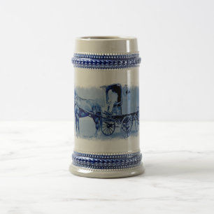 Vintage Delivery Wagon Ceramic Stein