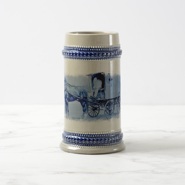 Vintage Delivery Wagon Ceramic Stein (Center)