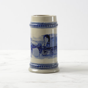 Vintage Delivery Wagon Ceramic Stein
