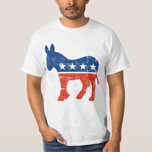 Vintage Democratic Party Logo T_Shirt