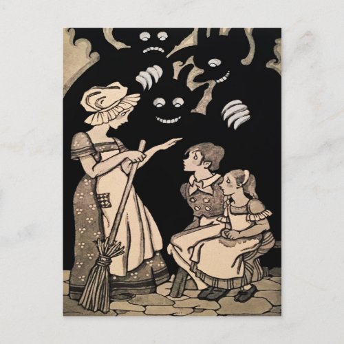 Vintage Demons Postcard