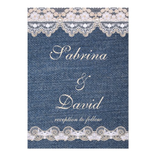 Denim Wedding Invitations 8