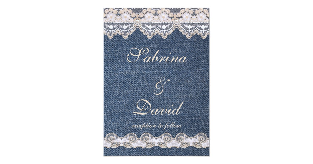 Denim Wedding Invitations 3