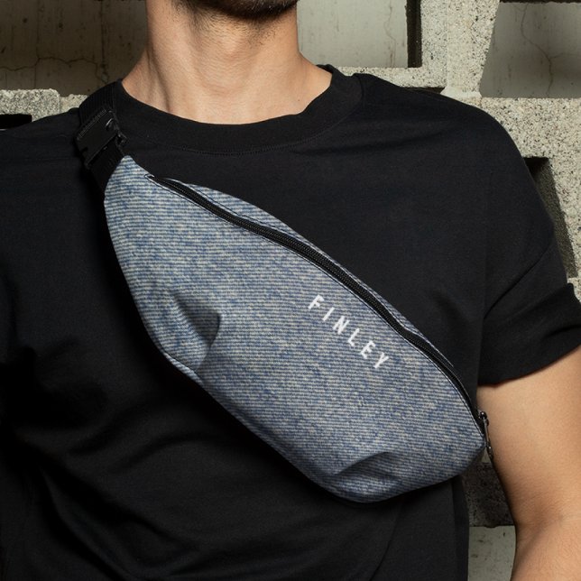 Vintage Denim Blue Jeans Look Fanny Pack (Creator Uploaded)