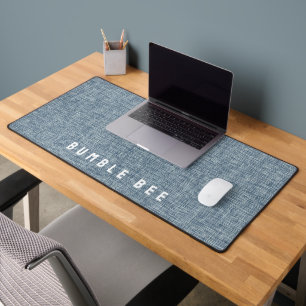 Vintage Denim Blue Jeans Look Printed Backpack Desk Mat
