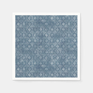 Vintage Denim Inspired Pattern Napkins