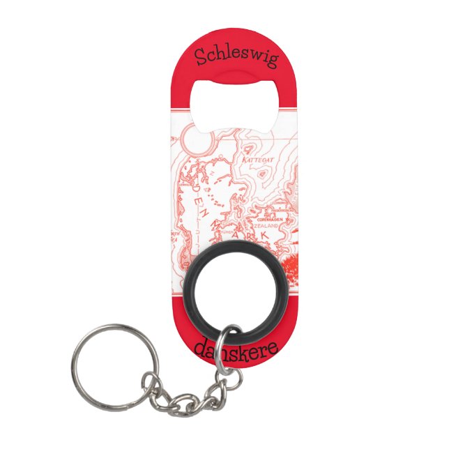"Vintage Denmark" Keychain Bottle Opener (Front)