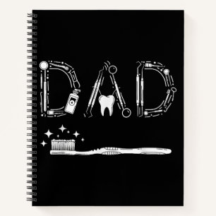 Vintage Dentist Dad Father Grandpa Father's Day Me Notebook