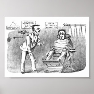 Vintage Dentist, Extracting teeth without pain! :) Poster