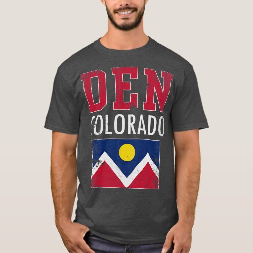 Vintage Denver Colorado Home Love Family T_Shirt
