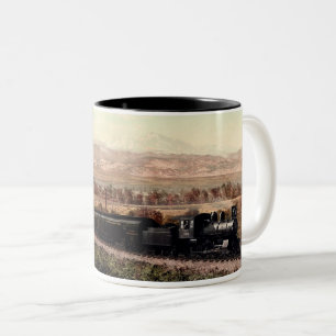 Vintage Denver Colorado Locomotive Two-Tone Coffee Mug