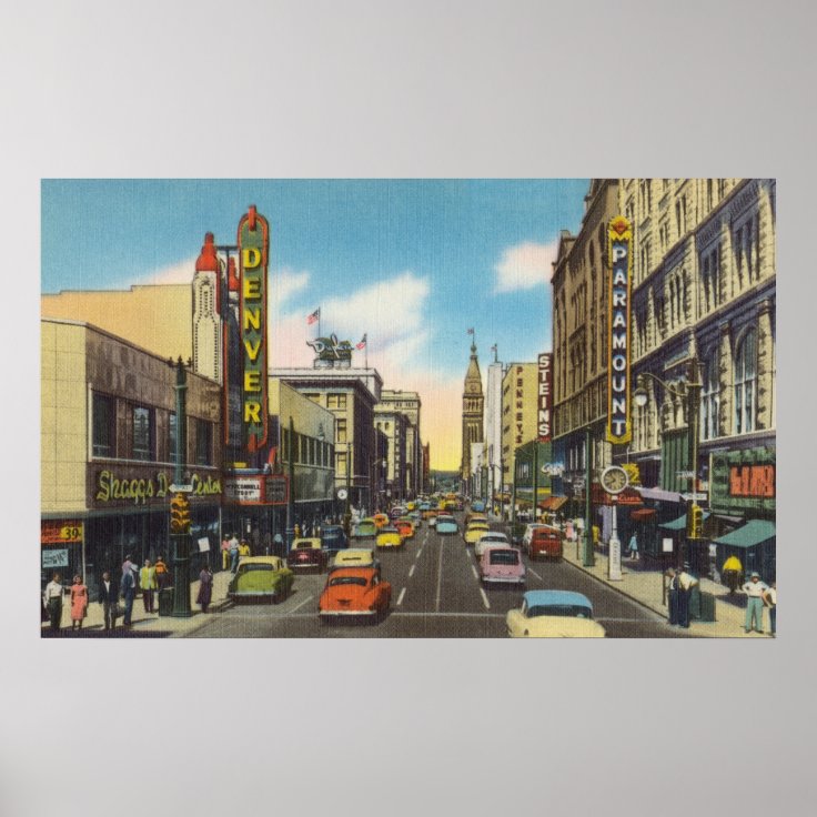 vintage Denver Poster | Zazzle