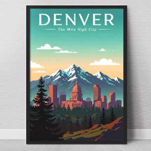Vintage Denver Poster