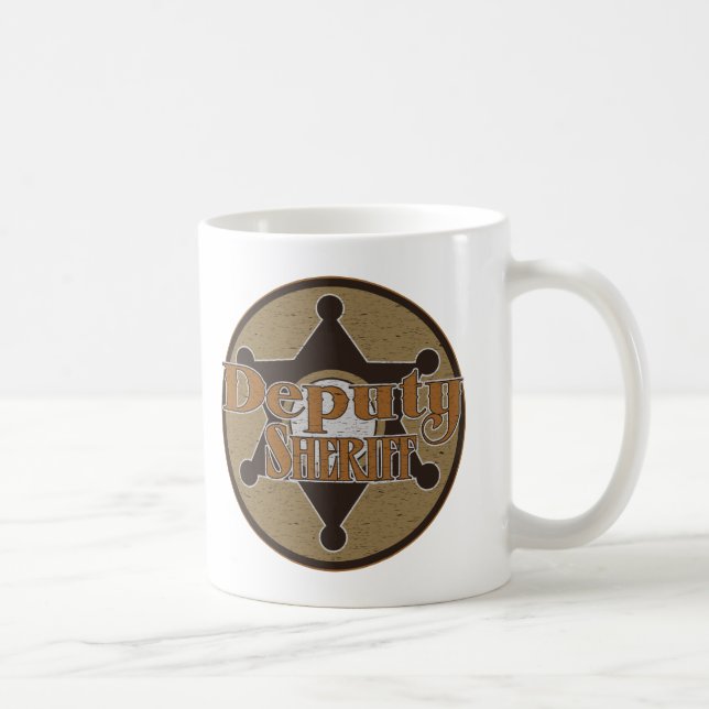Vintage Deputy Sheriff Coffee Mug (Right)