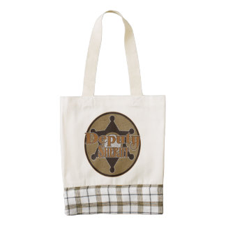 Vintage Deputy Sheriff Zazzle HEART Tote Bag