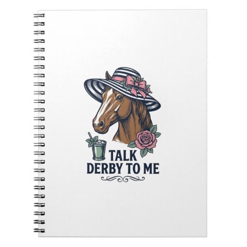 Vintage Derby Horse Hat Talk Derby To Me Design Notebook