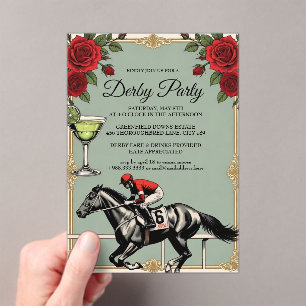 Vintage Derby Horse Racing Party Invitation 2026