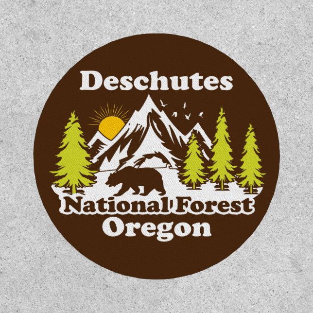 Vintage Deschutes National Forest Oregon Patch (Front)