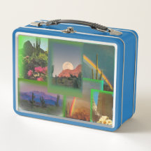 Vintage Desert Landscape Lunchbox