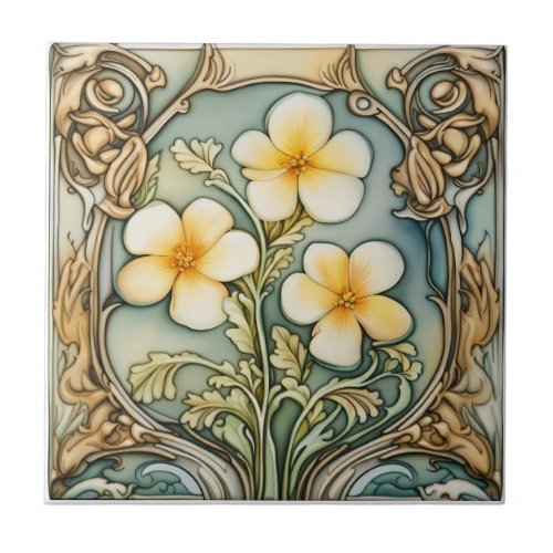 vintage design antique peranakan ceramic tile