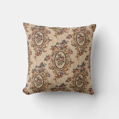 Vintage Design Floral Pillow