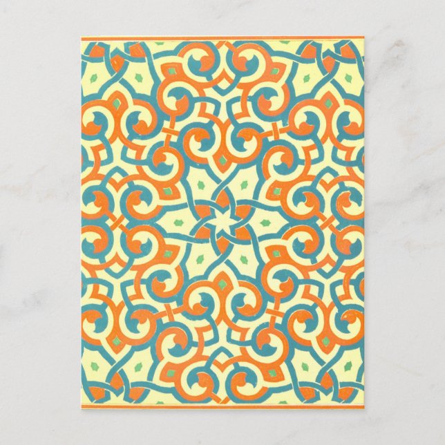 Vintage Design for Tile Mosaic Postcard (Front)