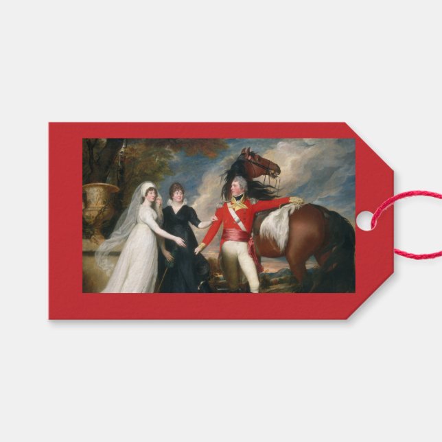 Vintage Design Gift Tag (Front (Horizontal))