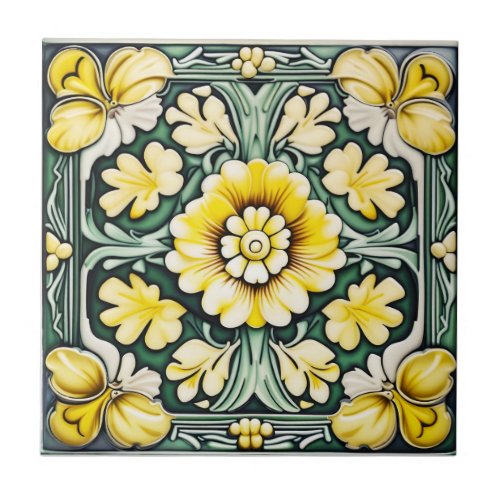 vintage design peranakan  ceramic tile