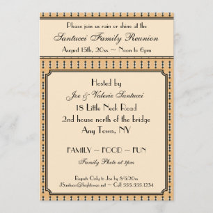 Vintage Design-Reunion, Event, Party Invitation