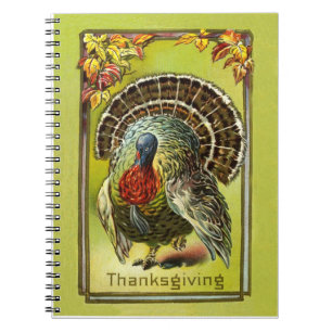 Vintage Design Thanksgiving Recipe Book