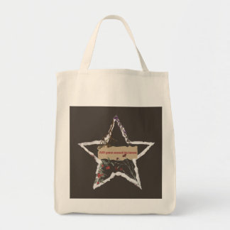vintage design unique take on a classic message tote bag
