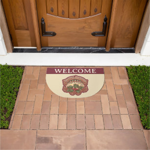 Vintage Design Victorian Christmas Welcome Doormat