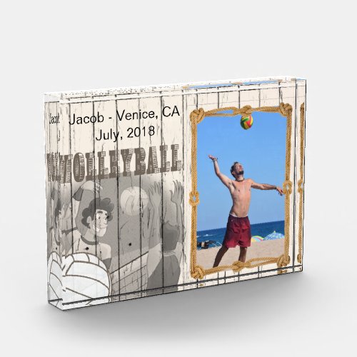 Vintage Design Volleyball Player _ DIY Photo