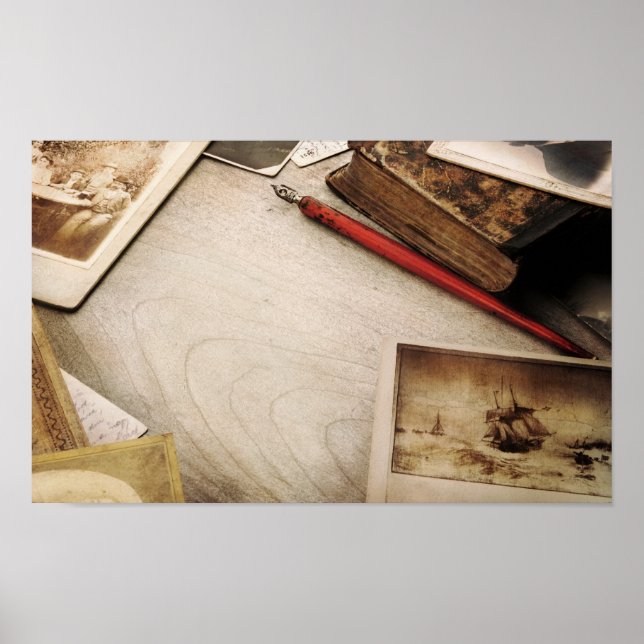 Vintage Desk Poster (Front)