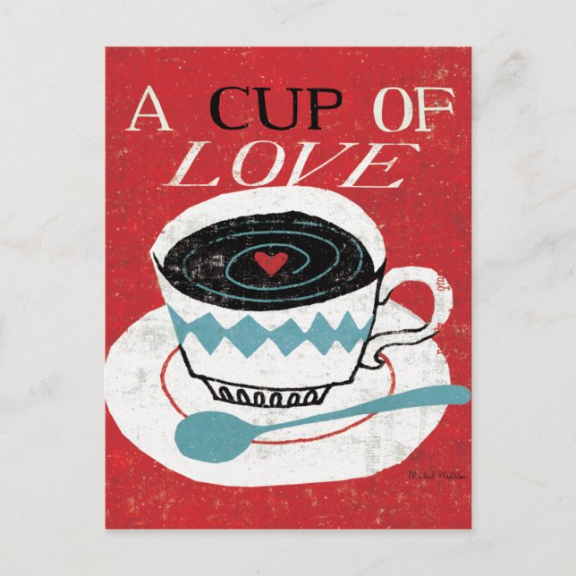 Vintage Desktop - Coffee Postcard (Front)