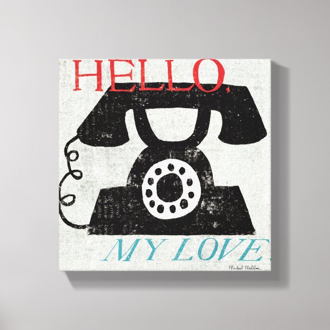 Vintage Desktop - Phone Canvas Print (Front)