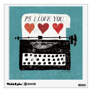 Vintage Desktop - Typewriter Wall Sticker