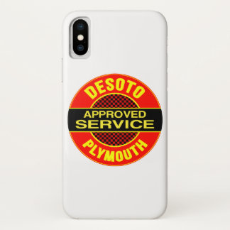Vintage DeSoto Plymouth service sign flat version. iPhone X Case