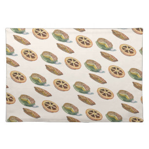 Vintage Desserts, Thanksgiving Pies, Pecan Pumpkin Cloth Placemat