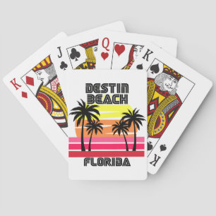 Vintage Destin Beach Florida Poker Cards