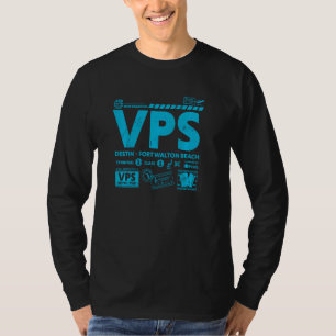Vintage Destin VPS Airport Code Travel Day Retro T T-Shirt