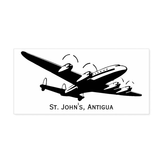 Vintage Destination Aircraft Stamp (Imprint)