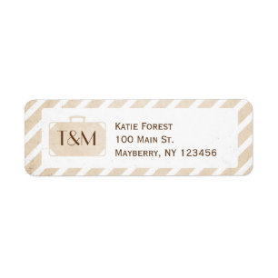 Vintage Destination Return Address Label