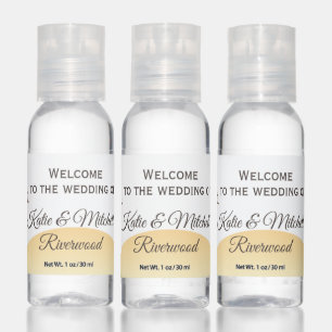 Vintage Destination Wedding Welcome 2 Hand Sanitizer