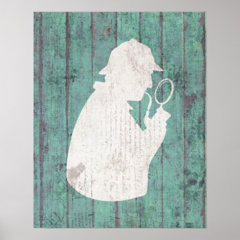 Vintage Detective - Investigator Poster by lilanab2 at Zazzle